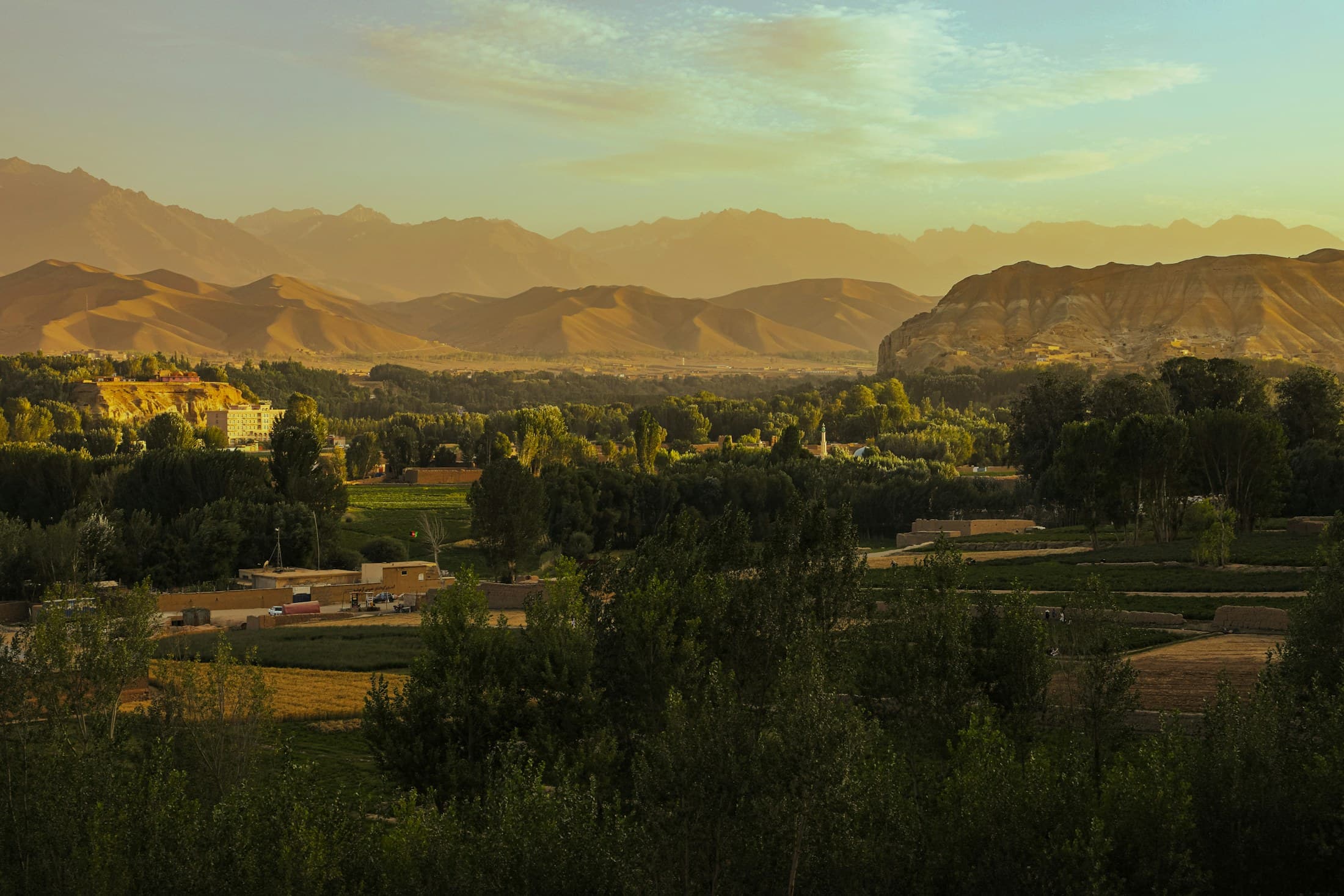 Mountain valley landscape in Bamyan, Afghanistan